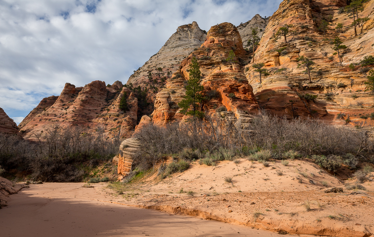 Wilderness Hiking, Zion, Kolob Terrace, Southern Utah, Desert, American Southwest, Pristine Sandstone, Canyons, Redrock, United States, Secret Places